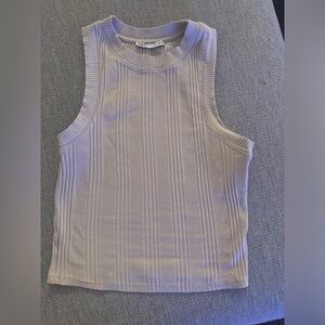 Zara Cream ribbed tank top